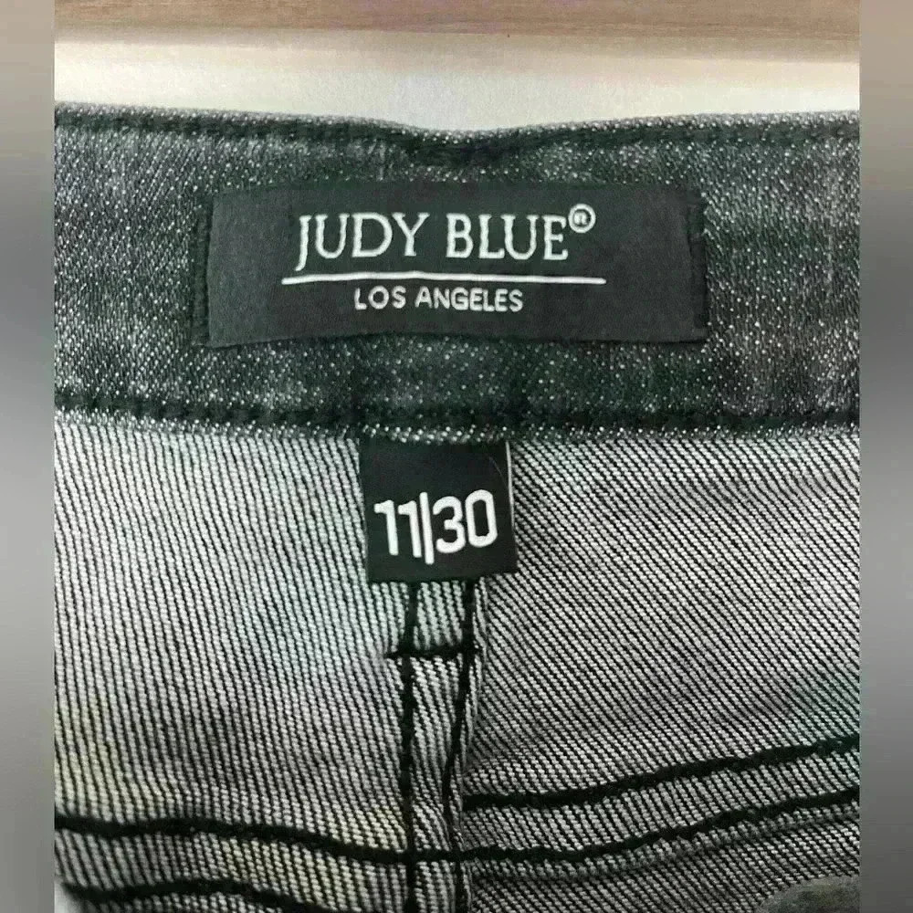 Judy Blue Washed Black Skinny Fit Ankle jeans , sz 11/30 - Picture 4 of 9
